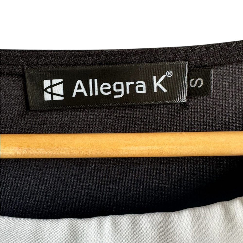 Allegra K Black and White Long Sleeve Dress - Picture 6 of 6